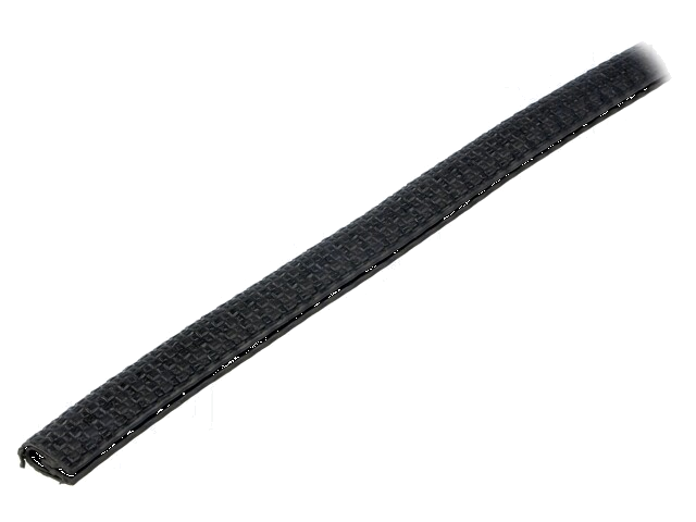 Randbescherming; PVC; L: 10m; zwart; H: 11,5mm; W: 9mm; industrieel Randbescherming; PVC; L: 10m; zwart; H: 11,5mm; W: 9mm; industrieel